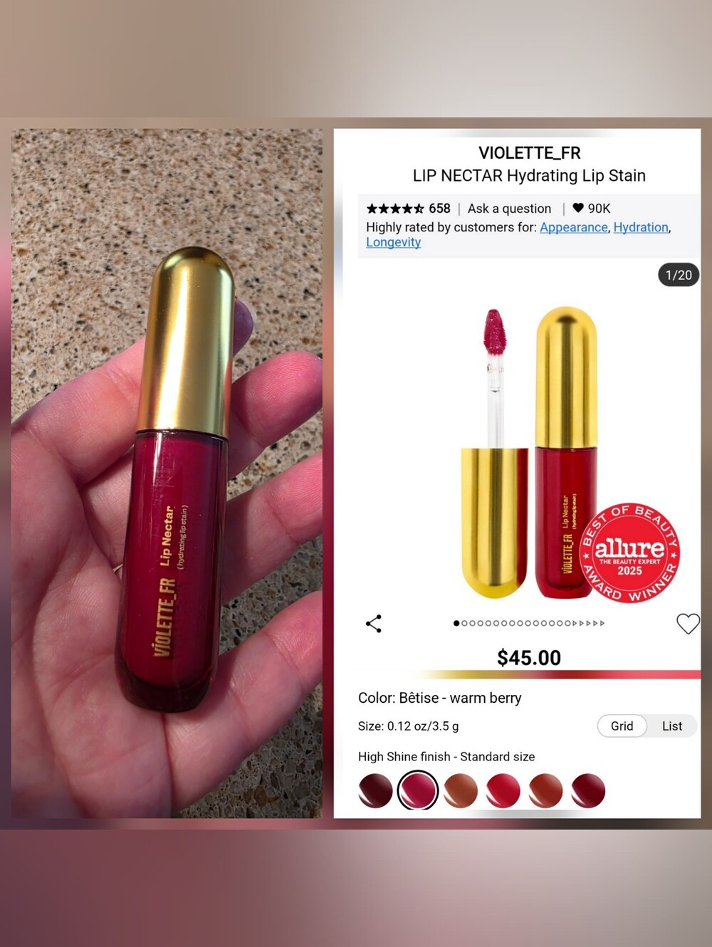 Lip Nectar Hydrating Lip Stain – Betise